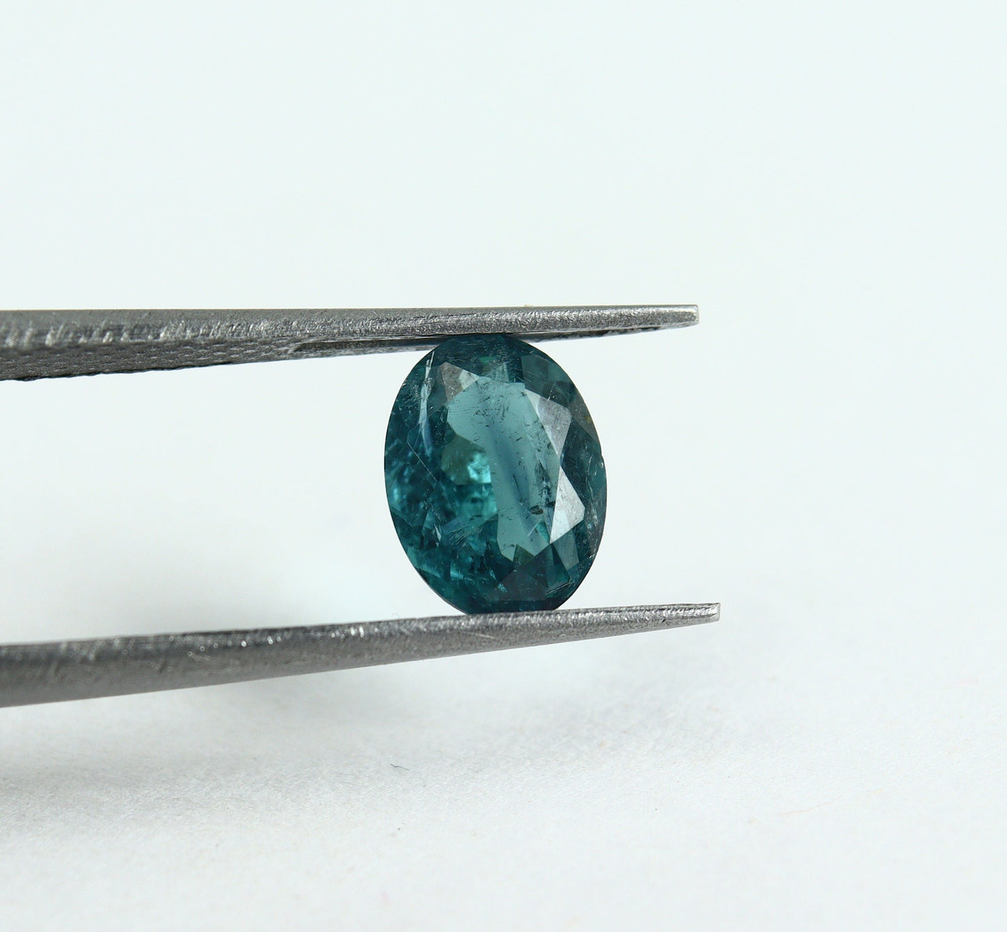 Natural Indicolite Tourmaline 0.83 Carat 7.5x5.5 MM 0val Faceted Gemstone