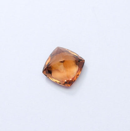 Natural Flawless Rare Peach Tourmaline 6.73 Carat 11x11 MM Cushion Shape Faceted Gemstone