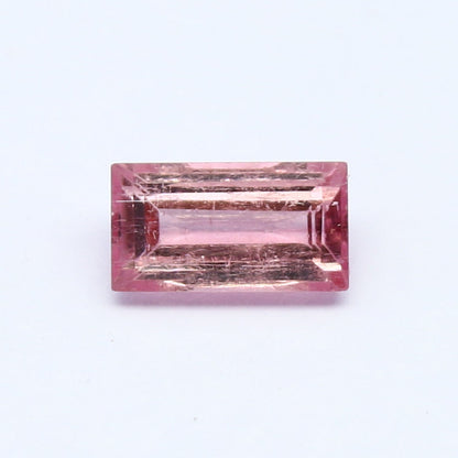 Natural Pink Tourmaline 1.36 Carat 8.5x4.5 MM Baguette Shape Faceted gemstone