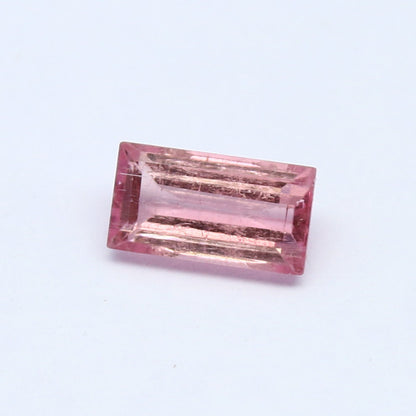 Natural Pink Tourmaline 1.36 Carat 8.5x4.5 MM Baguette Shape Faceted gemstone