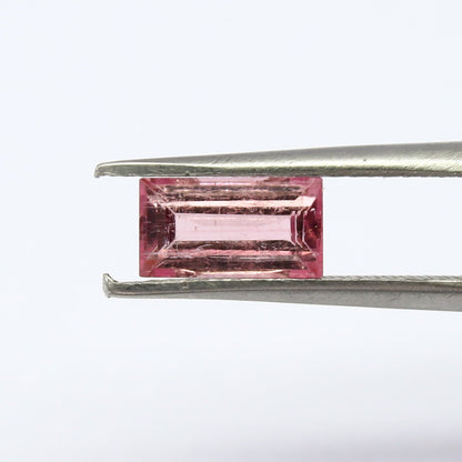 Natural Pink Tourmaline 1.36 Carat 8.5x4.5 MM Baguette Shape Faceted gemstone