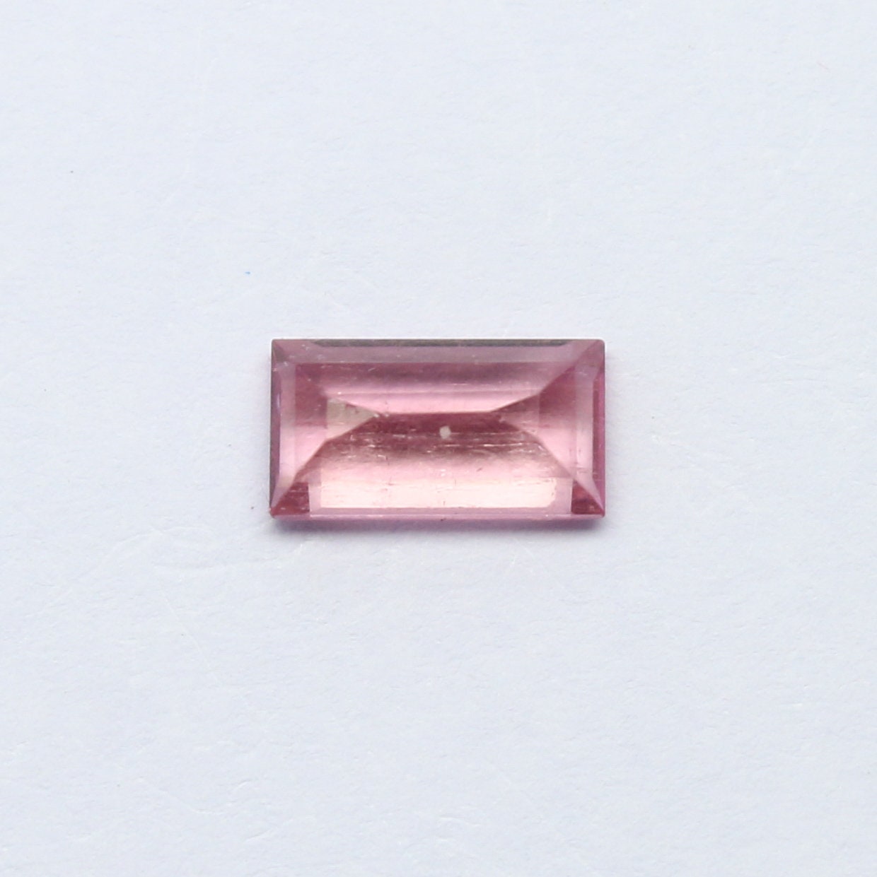 Natural Pink Tourmaline 1.36 Carat 8.5x4.5 MM Baguette Shape Faceted gemstone