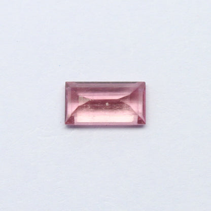 Natural Pink Tourmaline 1.36 Carat 8.5x4.5 MM Baguette Shape Faceted gemstone