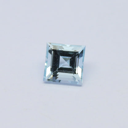 Natural Flawless Aquamarine 1.85 Carat 7x7 MM Square Shape Faceted Gemstone