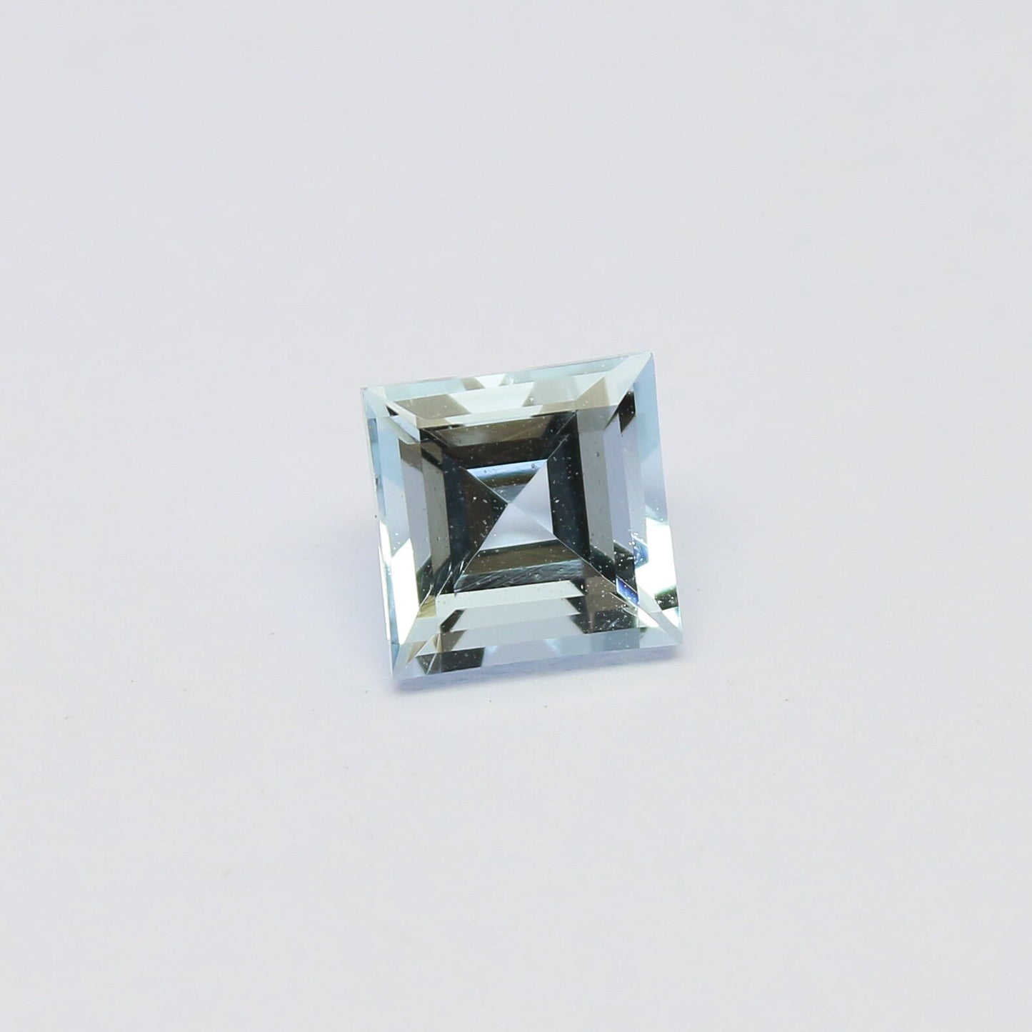 Natural Flawless Aquamarine 1.85 Carat 7x7 MM Square Shape Faceted Gemstone