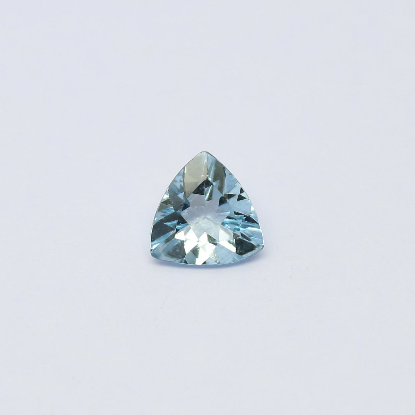 Natural Aquamarine 0.87 Carat 7x7 MM Trillion Shape Faceted Gemstone March Birthstone