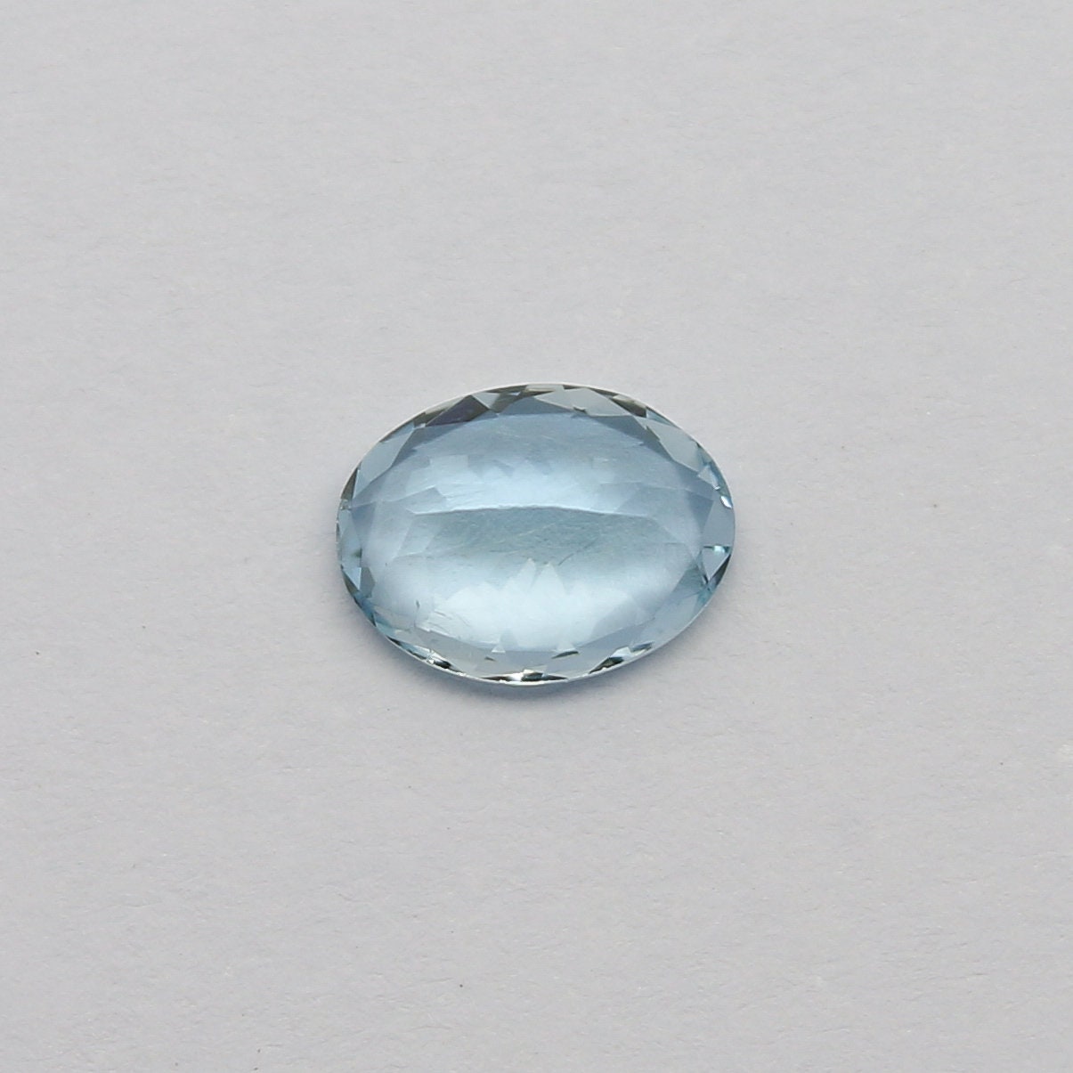 Natural Aquamarine 1.03 Carat 8x6 MM Oval Shape Faceted Gemstone