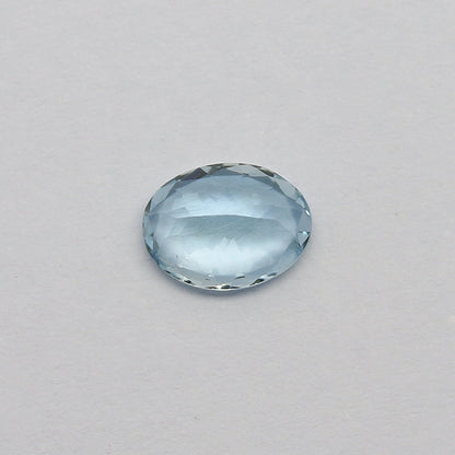 Natural Aquamarine 1.03 Carat 8x6 MM Oval Shape Faceted Gemstone