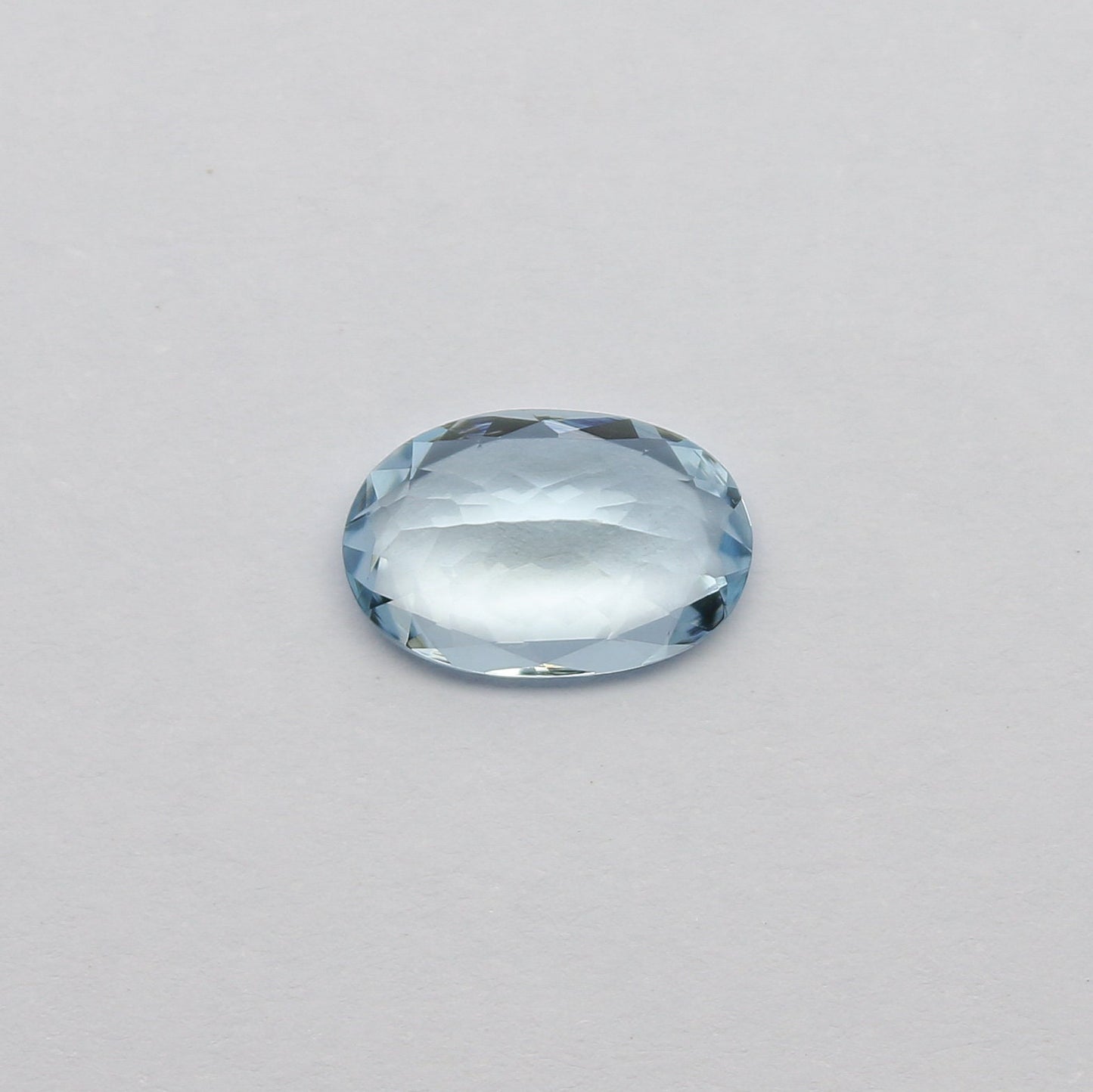 Natural Flawless Aquamarine 1.77 Carat 10.5x7 MM Oval Shape Faceted Gemstone