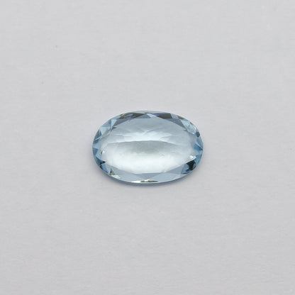 Natural Flawless Aquamarine 1.77 Carat 10.5x7 MM Oval Shape Faceted Gemstone