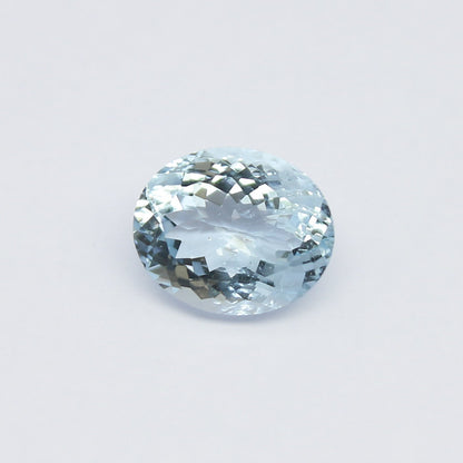 Natural Aquamarine  3.32 Carat 11x9 MM Oval Shape Faceted Gemstone