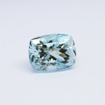 Natural Flawless Aquamarine 7.97 Carat 13.5x10.4 MM Cushion Shape Faceted Gemstone