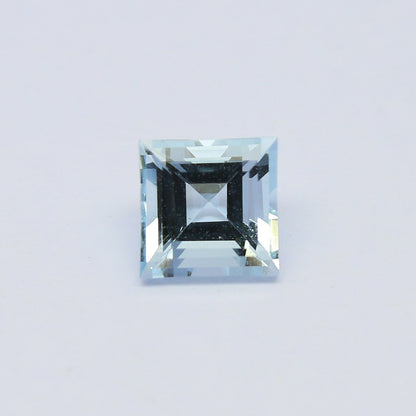 Natural Flawless Aquamarine 1.85 Carat 7x7 MM Square Shape Faceted Gemstone