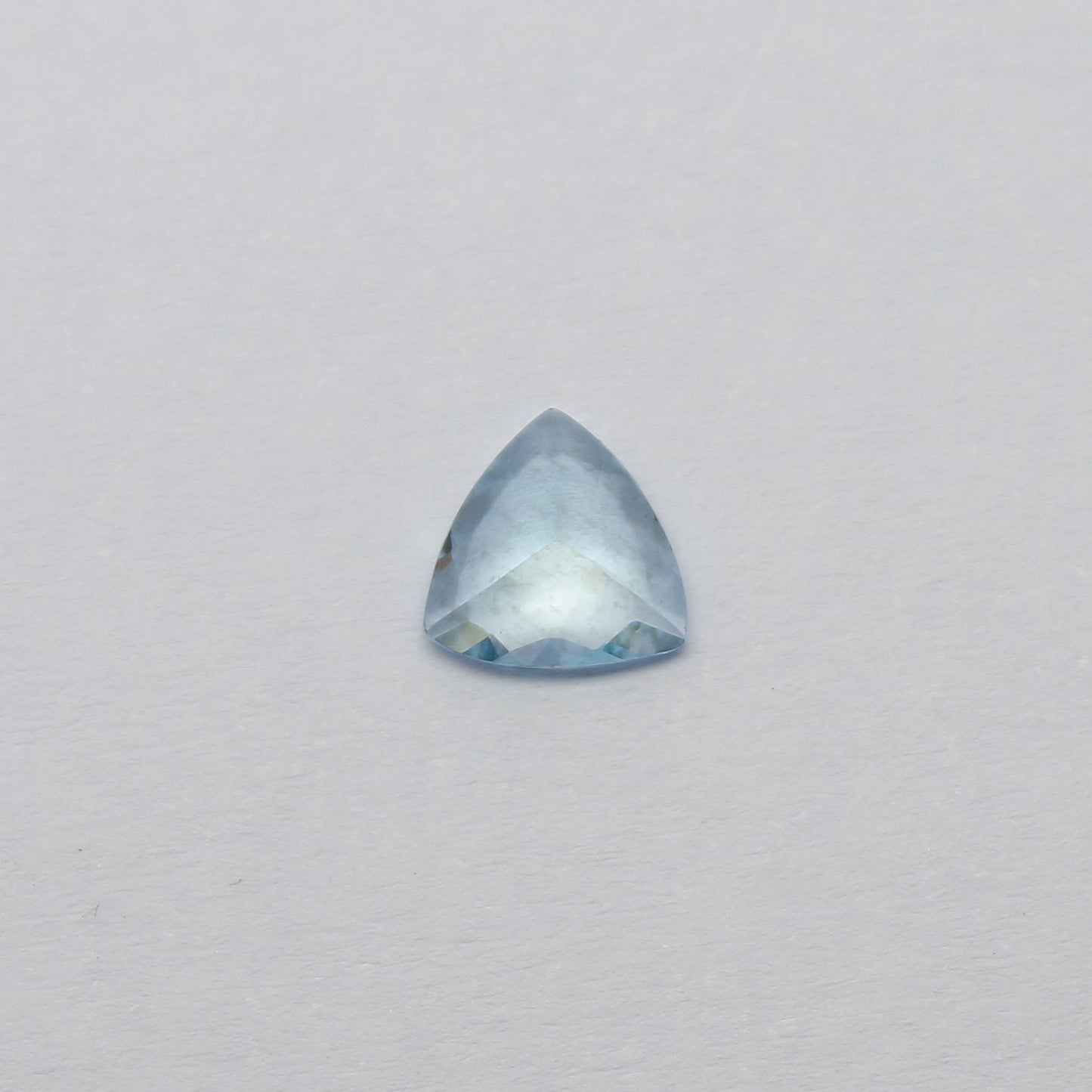 Natural Aquamarine 0.87 Carat 7x7 MM Trillion Shape Faceted Gemstone March Birthstone