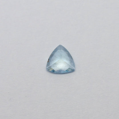 Natural Aquamarine 0.87 Carat 7x7 MM Trillion Shape Faceted Gemstone March Birthstone