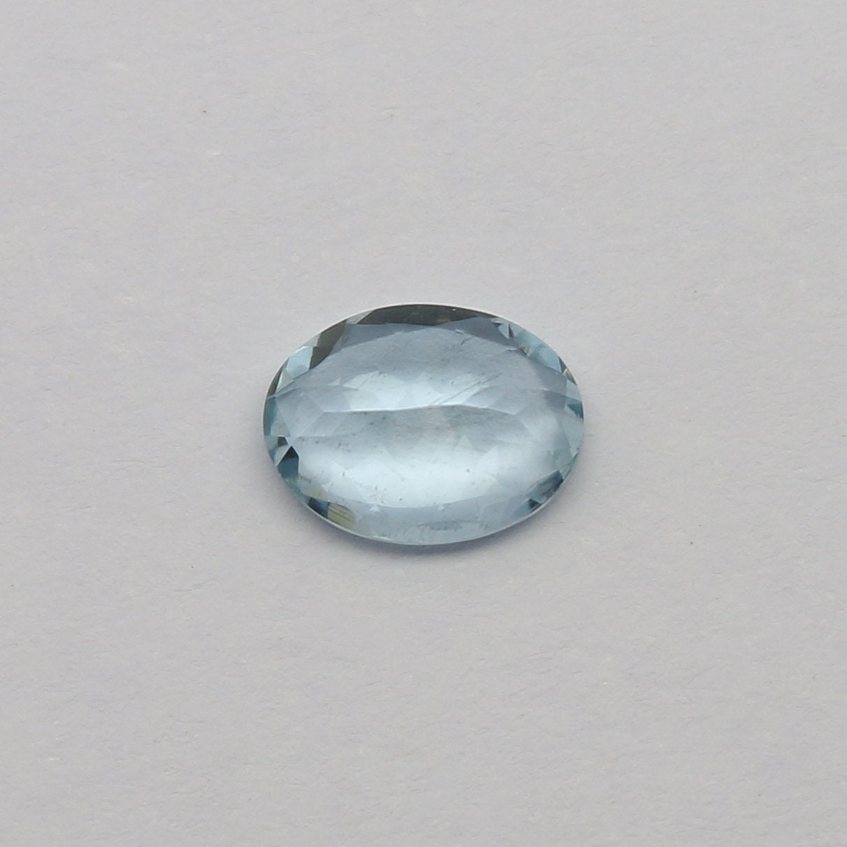 Natural Aquamarine 1.08 Carat 8x6 MM Oval Shape Faceted Gemstone