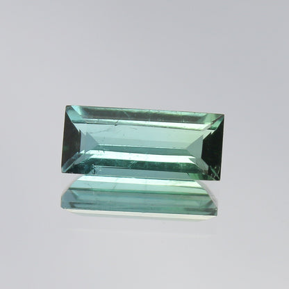 Natural Indicolite Tourmaline 1.35 Carat 10.3x4.4 MM Baguette Shape Faceted Gemstone