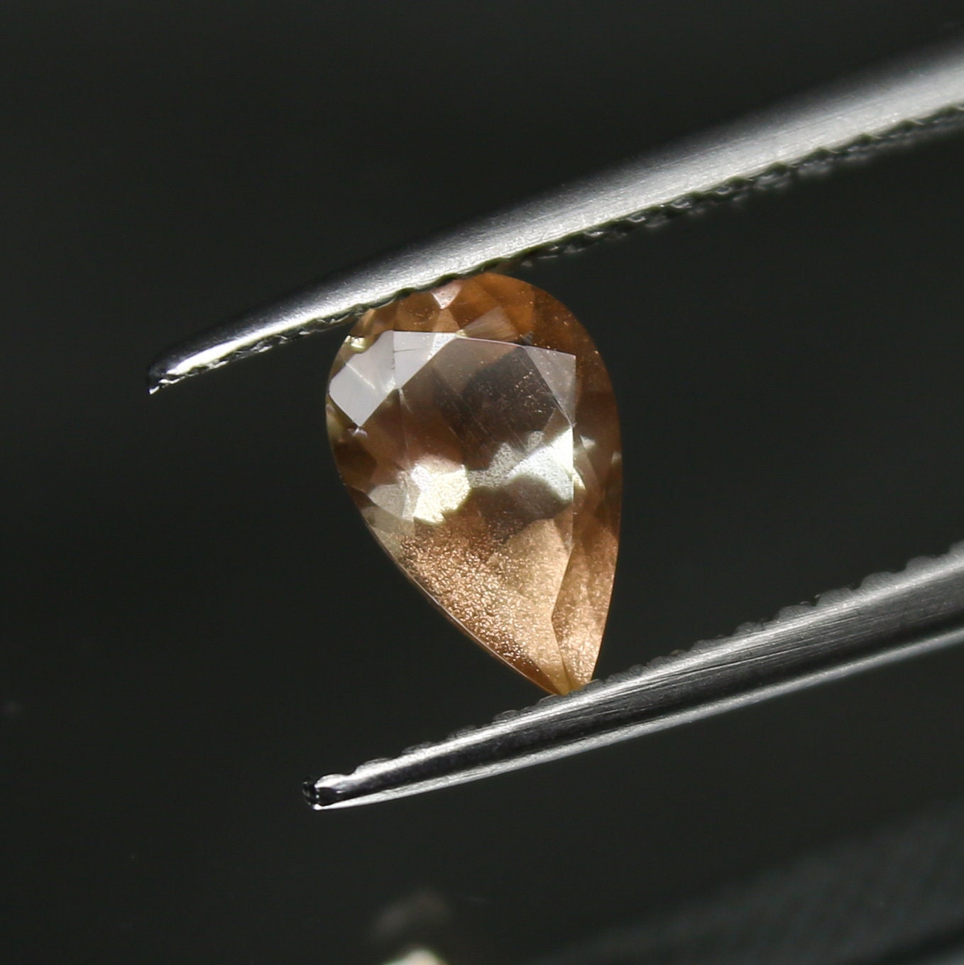 Natural Oregon Sunstone 0.72 Carat 8x5 MM Pear Shape Faceted Gemstone