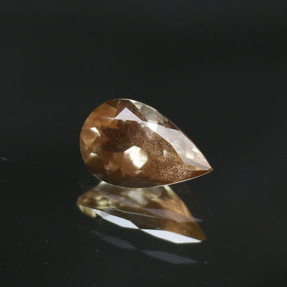 Natural Oregon Sunstone 0.72 Carat 8x5 MM Pear Shape Faceted Gemstone