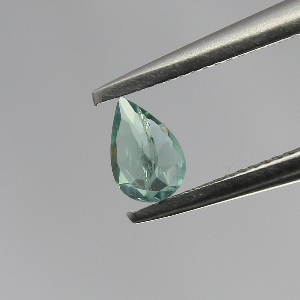 Natural Rare  Kornerupine 0.25 Carat 5x3.3 MM Pear Shape Faceted Gemstone