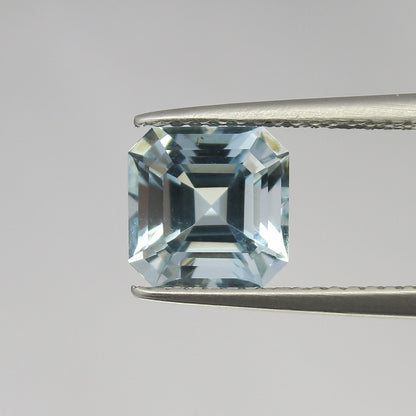 Natural Aquamarine 2.01 Carat 7.5x7.5 MM Octagon Shape Faceted Gemstone