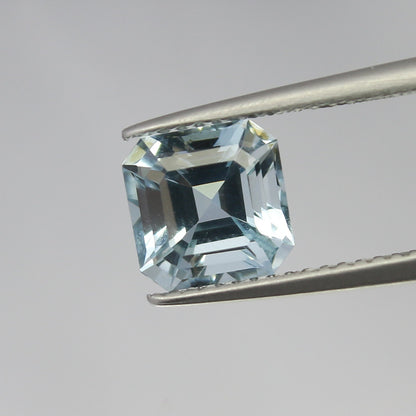 Natural Aquamarine 2.01 Carat 7.5x7.5 MM Octagon Shape Faceted Gemstone