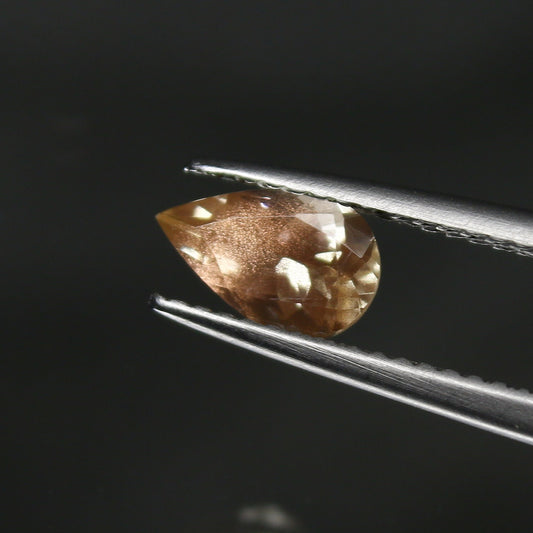 Natural Oregon Sunstone 0.72 Carat 8x5 MM Pear Shape Faceted Gemstone