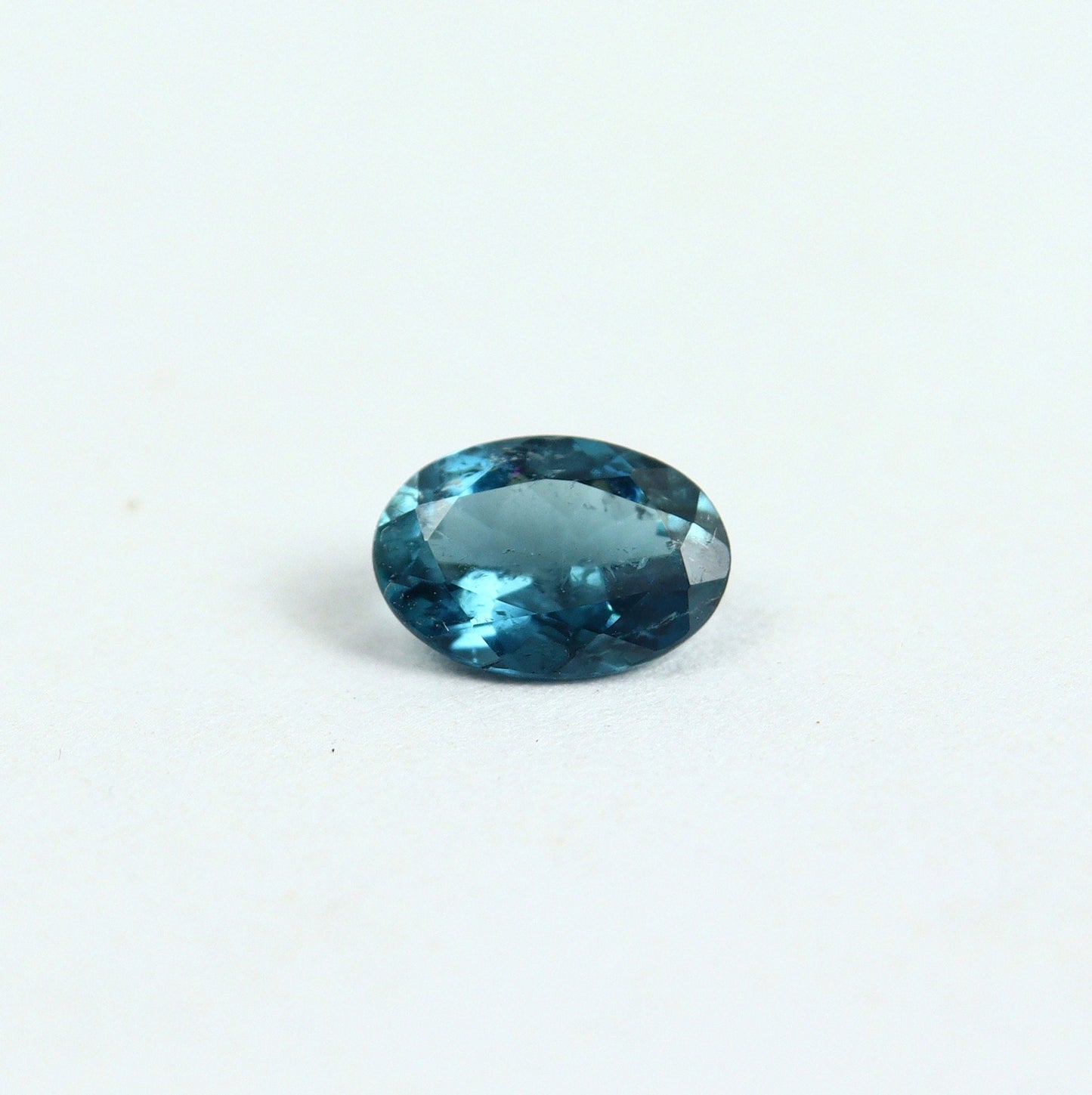 Natural Indicolite Tourmaline 0.54 Carat 6.5x4.5 MM 0val Faceted Gemstone