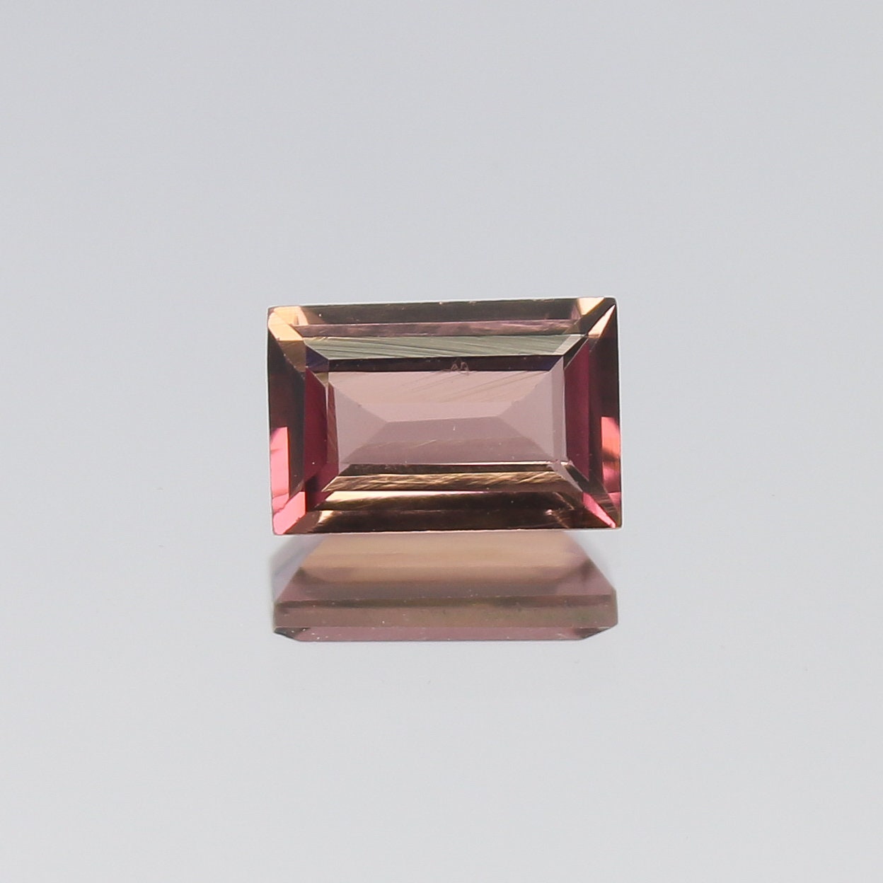 Natural Pink Tourmaline 0.94 Carat 7.2x4.8 MM Baguette Shape Faceted Gemstone October Birthstone