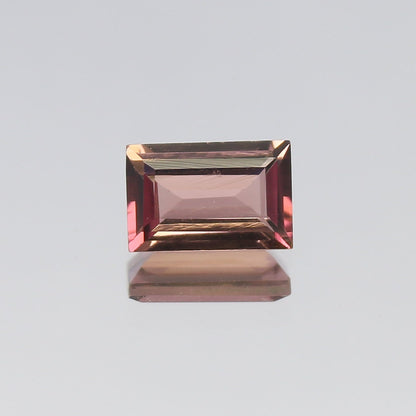 Natural Pink Tourmaline 0.94 Carat 7.2x4.8 MM Baguette Shape Faceted Gemstone October Birthstone