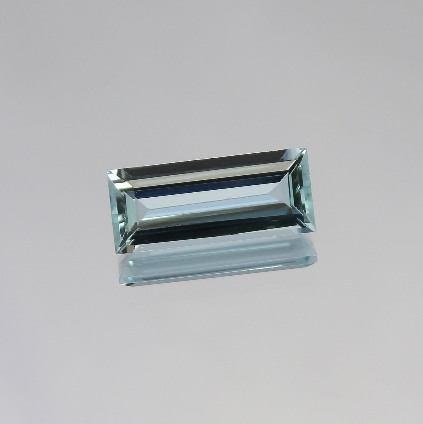 Natural Flawless Aquamarine 1.66 Carat 12.4x5.2 MM Baugette Shape Faceted Gemstone