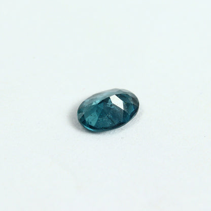 Natural Indicolite Tourmaline 0.68 Carat 7x5.1 MM 0val Faceted Gemstone