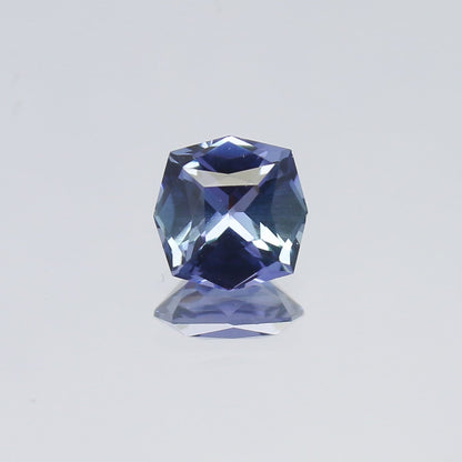 Natural Bi-Color Tanzanite 1.19 Carat 6.8x6.7 MM Fancy Shape Faceted Gemstone