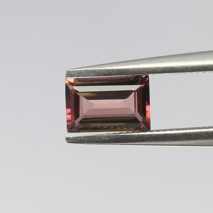 Natural Pink Tourmaline 0.94 Carat 7.2x4.8 MM Baguette Shape Faceted Gemstone October Birthstone