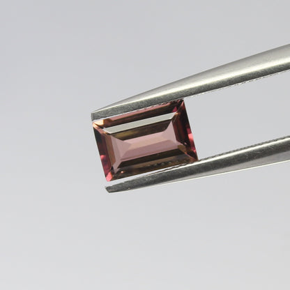 Natural Pink Tourmaline 0.94 Carat 7.2x4.8 MM Baguette Shape Faceted Gemstone October Birthstone