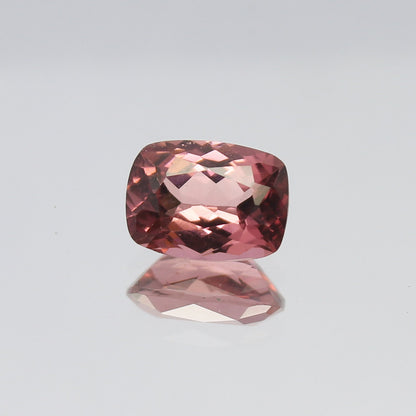 Natural Pink Tourmaline 1.43 Carat 8x6 MM Cushion Shape Faceted Gemstone