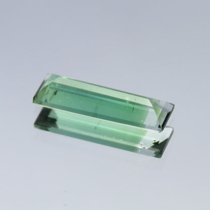 Natural Bi-color Tourmaline 1.41 Carat 13x4 MM Baguette Shape Faceted Gemstone