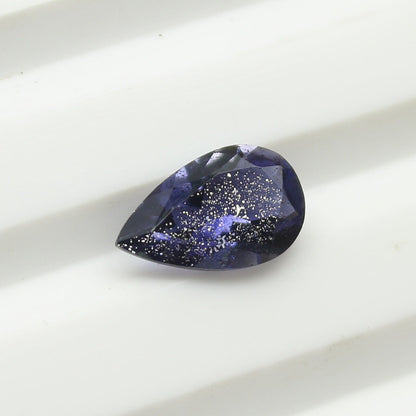 Natural Iolite Sunstone 0.64 Carat 8x5 MM Pear Shape Faceted Gemstone