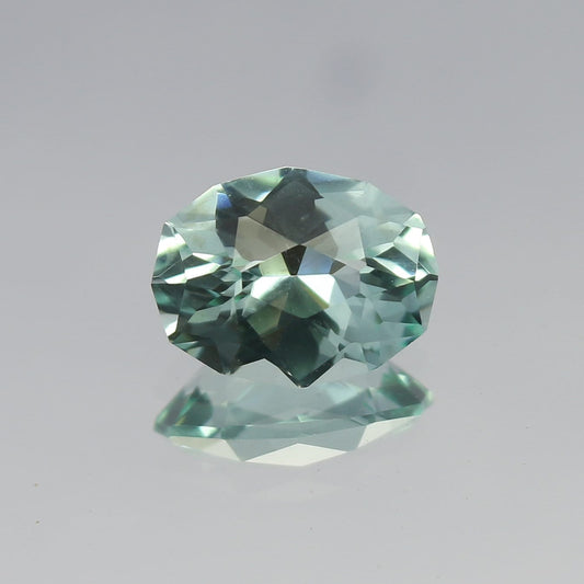 Natural Mint Green Beryl 1.69 Carat 9.4x7.2 MM Oval Shape Faceted Gemstone