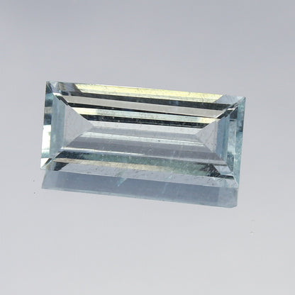 Natural Aquamarine 5.54 Carat 18.5x8.5 MM Baugette Shape Faceted Gemstone