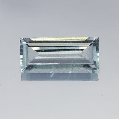 Natural Aquamarine 5.54 Carat 18.5x8.5 MM Baugette Shape Faceted Gemstone