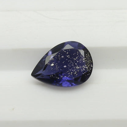 Natural Iolite Sunstone 0.70 Carat 7.5x5.4 MM Pear Shape Faceted Gemstone