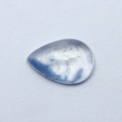 Natural Dumortierite Quartz 3.79 Carat 14.5x9.7 MM Pear shape Cabochon Gemstone