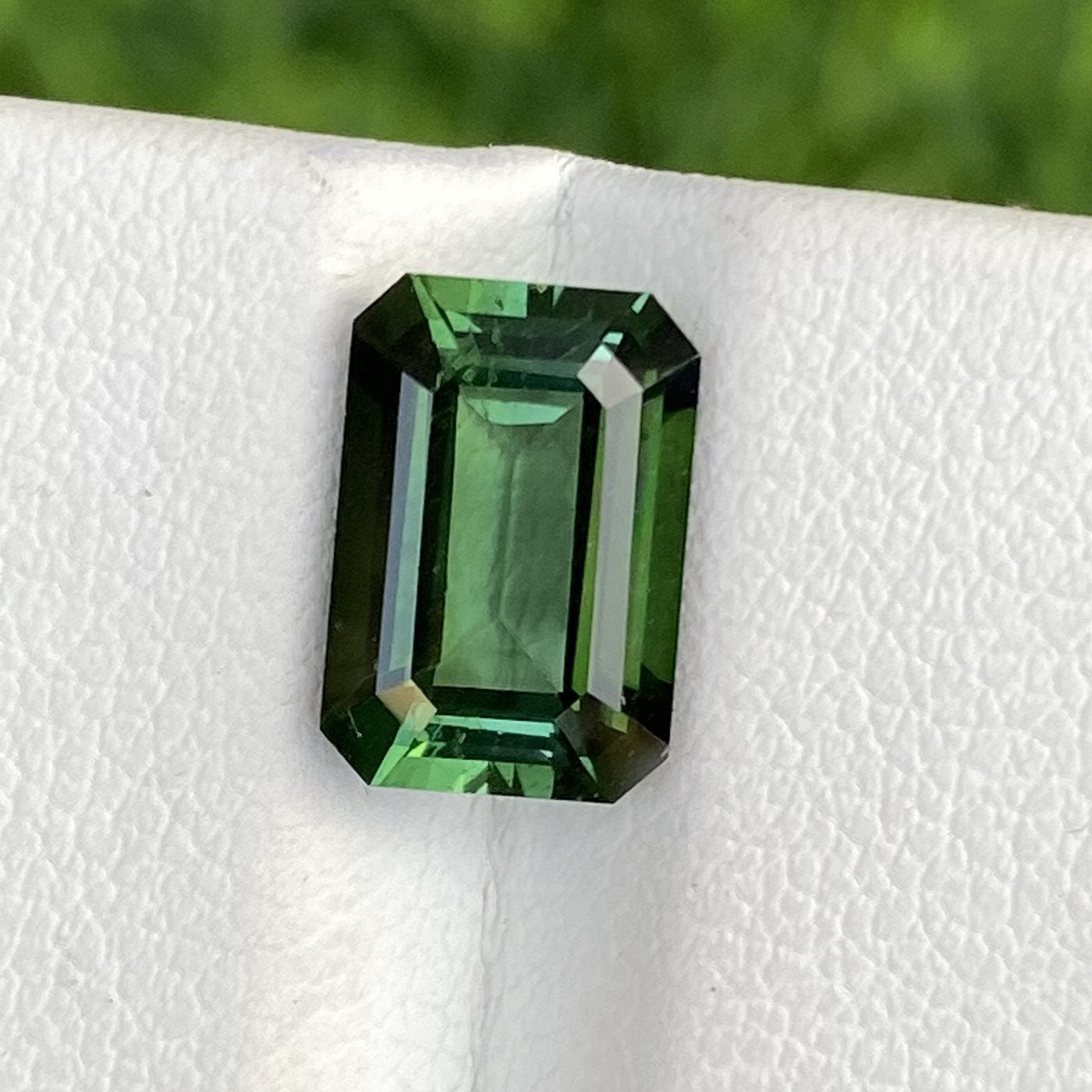 Natural Eye Clean Green Tourmaline 2.48 Carat 10x6.8 MM Octagon Shape Faceted Gemstone