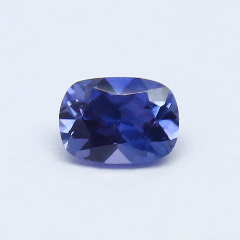 Natural Unheated Umba Sapphire Stepcut 0.64 Carat 5.8x4.2 MM Cushion Shape Faceted Gemstone Stepcut