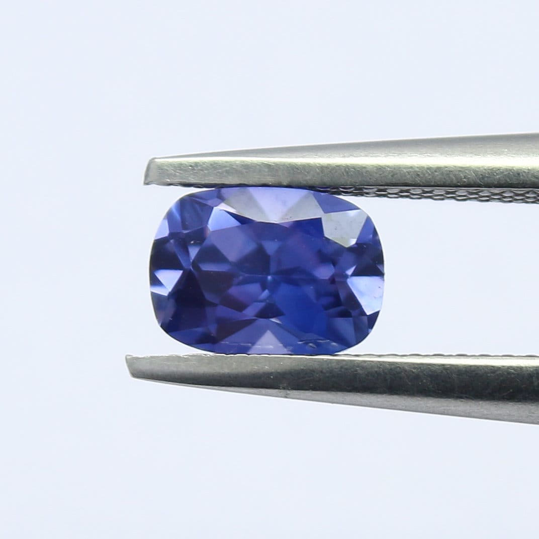 Natural Unheated Umba Sapphire Stepcut 0.64 Carat 5.8x4.2 MM Cushion Shape Faceted Gemstone Stepcut