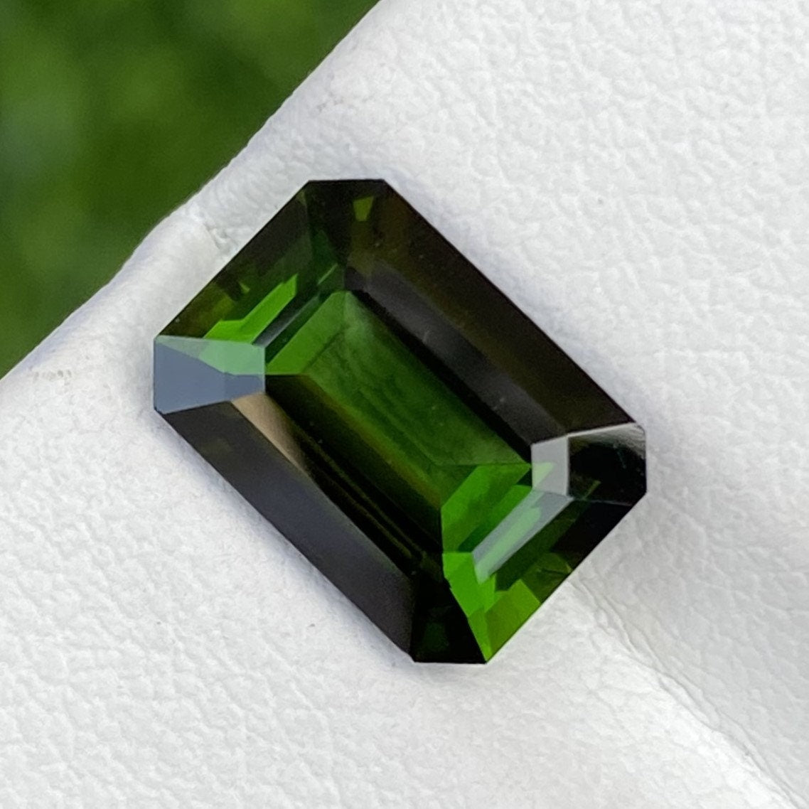 Natural Flawless Green Tourmaline 2.44 Carat 9.7x6.9 MM Octagon Shape Faceted Gemstone