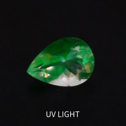 Natural Color Change Rare Hyalite Opal 1.36 Carat 9.8x7 MM Pear Shape Faceted Gemstone