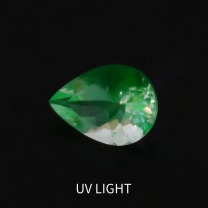 Natural Color Change Rare Hyalite Opal 1.36 Carat 9.8x7 MM Pear Shape Faceted Gemstone