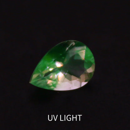 Natural Color Change Rare Hyalite Opal 1.36 Carat 9.8x7 MM Pear Shape Faceted Gemstone